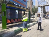 ضدعفونی شهر باغستان علیه ویروس کرونا در شرایط قرمز کرونایی پیش آمده در کشور