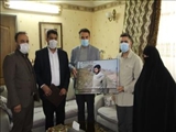 دیدار رئیس شورای اسلامی شهر و رئیس اداره فرهنگی اجتماعی ورزشی شهرداری باغستان با خانواده معظم شهید حاج حسینعلی کلهر 