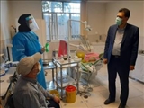بازدید سرزده فرماندار ویژه شهرستان ری از روند واکسیناسیون پدران و مادران معظم شهدا، جانبازان، آزادگان و ایثارگران بالای ۷۰ سال شهرستان ری