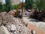 لایروبی رودخانه دلیچایی در شهرستان فیروزکوه