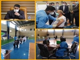 انجام واکسیناسیون علیه بیماری کرونا در شهر باغستان