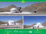 حادثه واژگونی تانکر حمل سوخت در محور فیروزکوه به سمنان
