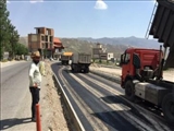 بازدید بخشدار بخش مرکزی دماوند از اجرای آسفالت‌ پروژه بلوار ورودی روستای مرا