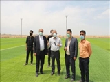 بازدید فرماندار پیشوا از روند پایانی احداث استادیوم‌ ورزشی