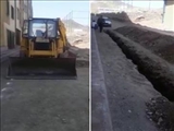 اجرای عملیات  شبکه گذاری گاز دو پروژه عمرانی با پیگیری شهرداری صفادشت