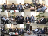 دیدار اعضای شورای اسلامی شهر و حنیفی شهردار رودهن با رئیس و معاون حوزه قضایی بخش رودهن