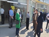 بازدید فرماندار از پایگاه تجمیعی واکسیناسیون کرونا در پردیس 