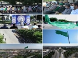 اهتزاز پرچم سبز علوی بر فراز شهر صفادشت 