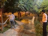 اجرای طرح جهادی ضدعفونی معابر و اماکن عمومی شهر جلیل‌آباد