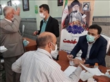 میز خدمت و دیدار مردمی معاون استاندار تهران و فرماندار ویژه شهرستان ری بهمراه روسای دستگاه های اجرایی در مصلی نماز جمعه حرم حضرت عبدالعظیم (ع)