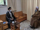 دیدار وزیر اطلاعات با آیت‌ الله جوادی‌آملی در محله احمدآباد دماوند