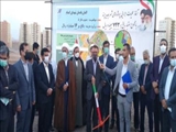 آیین کلنگ زنی لمان شهدای گمنام شهر جدید پرند با حضور فرماندار شهرستان رباط کریم