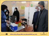  بازدید رییس دانشگاه علوم پزشکی ایران از پایگاه تزریق واکسن کرونا در همدانک