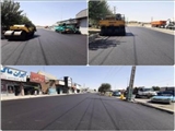 ضلع شمال باند کندروی بزرگراه آیت اله سعیدی اسلامشهر زیر بار آسفالت رفت