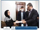 تجلیل فرماندار بهارستان از سرکار خانم درشتی عضو تیم ملی تکواندو ناشنوایان 