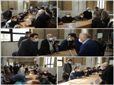 برپایی میز خدمت مسئولین دستگاههای اجرایی بخش کهریزک در محل برگزاری نماز جمعه