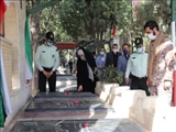 مزار شهدای دفاع مقدس در قدس گلباران شد 
