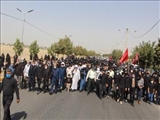 راهپیمایی جاماندگان اربعین در باغستان