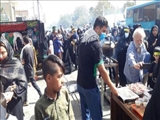 برگزاری مراسم پیاده روی جاماندگان اربعین در احمدآبادمستوفی