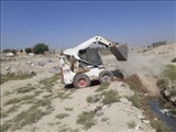 رفع تصرف یک کیلومتر از بستر رودخانه سیاه آب 2 توسط امور منابع آب شهریار