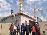 نصب گنبد و گلدسته مسجد فاطمه‌الزهرا(س) روستای هاشمک دماوند