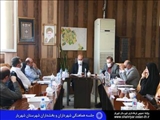 با حضور طاهری فرماندار شهریار صورت گرفت: جلسه هماهنگی شهرداران و بخشدارن شهرستان در شهرداری شاهد شهر