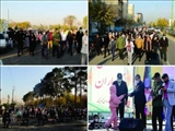 به مناسبت  هفته بزرگداشت بسیج در شهر کهریزک پیاده روی خانوادگی برگزار شد