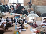  برپایی میز خدمت به مناسبت هفته بسیج در مصلی باقرشهر