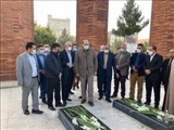 ادای احترام استاندار تهران به مقام شامخ شهدای نسیم شهر در شهرستان بهارستان
