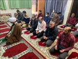 اقامه نماز جماعت به امامت امام جمعه در فرمانداری شهرستان قدس
