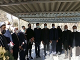 برگزاری مراسم عطرافشانی مزار شهدای قیام هجدهم دی ماه شهرری
