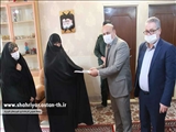 دیدار فرماندار شهرستان شهریار با خانواده معظم سردار شهید کلهر
