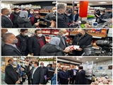 بازدید میدانی مدیرکل بازرسی و نظارت برکالاهای اساسی وزارت جهاد کشاورزی و سرپرست سازمان از فروشگاه های زنجیره ای