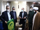 دیدار فرماندار شهرستان قدس با جانبازان دفاع مقدس شهر قدسی