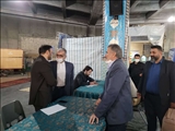 بازید گلی کانی فرماندار شهرستان قدس از میز خدمت ادارات مستقر در مصلی نماز جمعه

