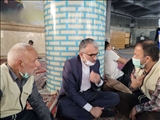 دیدار چهره به چهره فرماندار شهرستان قدس با شهروندان شهرستان قدس در نماز جمعه
