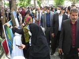 استقبال خوب مردم از  ایستگاه فرهنگی شهرداری قرچک در راهپیمایی روز قدس