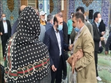استقرار ششمین میز خدمت مسئولان ادارات شهرستان پردیس در نماز جمعه 