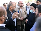 بازدید رئیس جمهور از پروژه راه آهن شهری و پل قاسم آباد به همراه استاندار تهران 