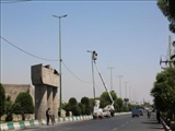 اصلاح روشنایی بلوار شهید رجایی باقرشهر با اعتباری بالغ بر بیش از ۵ میلیارد ریال