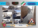 ترمیم و لکه گیری آسفالت معابر شهرحسن آباد با اعتباری بالغ بر 10 میلیارد ریال