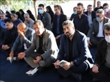 مراسم زیارت عاشورا و گلباران مزار شهدای گمنام با حضور مسئولان قرچک به مناسبت هفته دولت