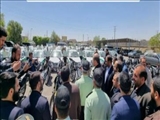 رونمایی از طرح الحاق ۸۰ دستگاه خودرو و موتور به ناوگان نیروی انتظامی شرق استان با حضور استاندار تهران