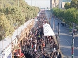 برگزاری مراسم پیاده روی دلدادگان اربعین حسینی در مسیرهای منتهی به کربلای ایران