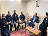 دیدار استاندار تهران با خانواده شهید مدافع امنیت "سلمان امیراحمدی"