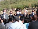 بازدید رئیس جمهور از طرح ملی کمربندی جنوبی پاکدشت 