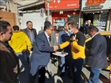 تجلیل از رانندگان تاکسی های درون شهری فیروزکوه به مناسبت هفته حمل و نقل