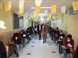 بازدید معاون فرماندار قدس از محل برگزاری آزمون کنکور سراسری در شهرستان