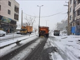 تلاش ستاد برف ‌روبی شهرداری فیروزکوه در پاکسازی معابر