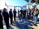 کلنگ زنی پروژه مخزن ذخیره آب ۴ هزار متر مکعبی روستای امیرآباد توانبخشی 